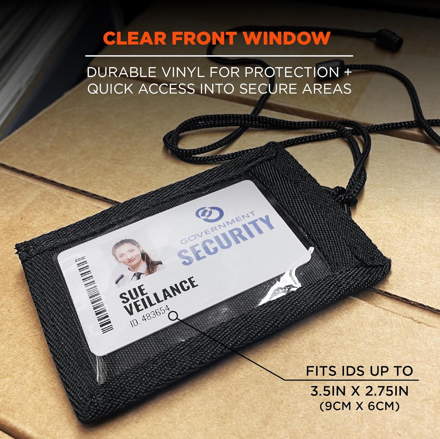 imageErgodyne Squids 3389 Wallet Id Badge Holder with Breakaway Neck Lanyard