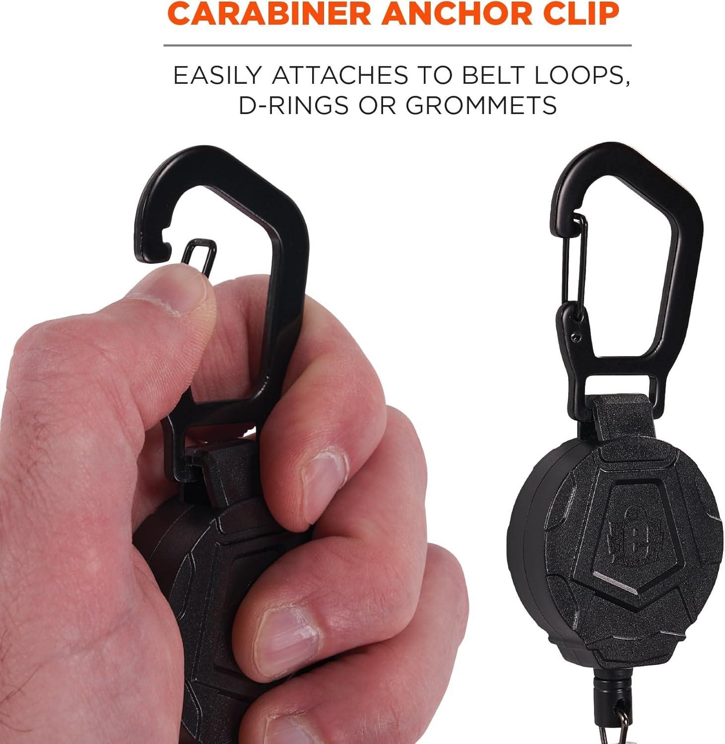 imageErgodyne Squids 3391 Retractable ID Badge Reel with Clip  3701 SelfAdhesive Mounts for Phones Cameras Compatible with Squids 3151 Snap Hook Coil Lanyard