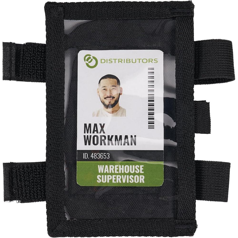 imageErgodyne Squids 3387 Arm Band with Large IDBadge Holder Dual Straps Zipper ClosureDual Band Arm ID Badge Holder HL