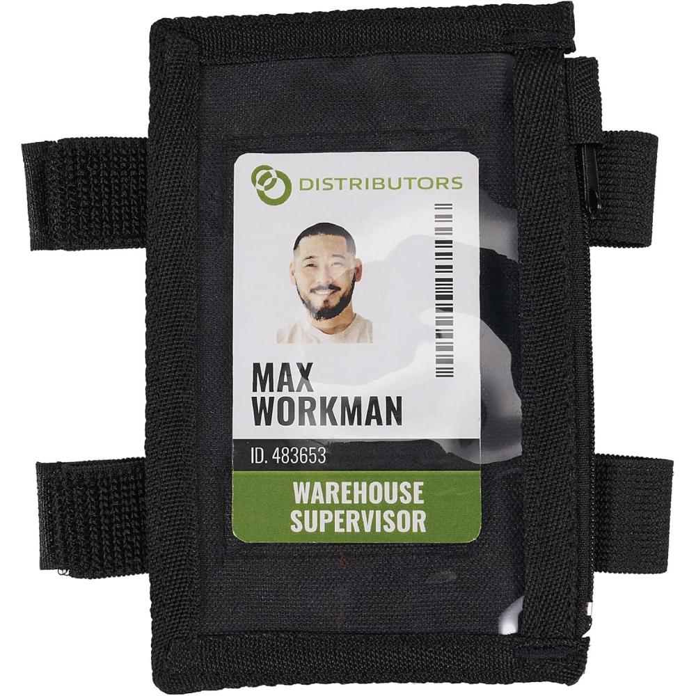 imageErgodyne Squids 3387 Arm Band with Large IDBadge Holder Dual Straps Zipper ClosureDual Band ID Holder with Zipper