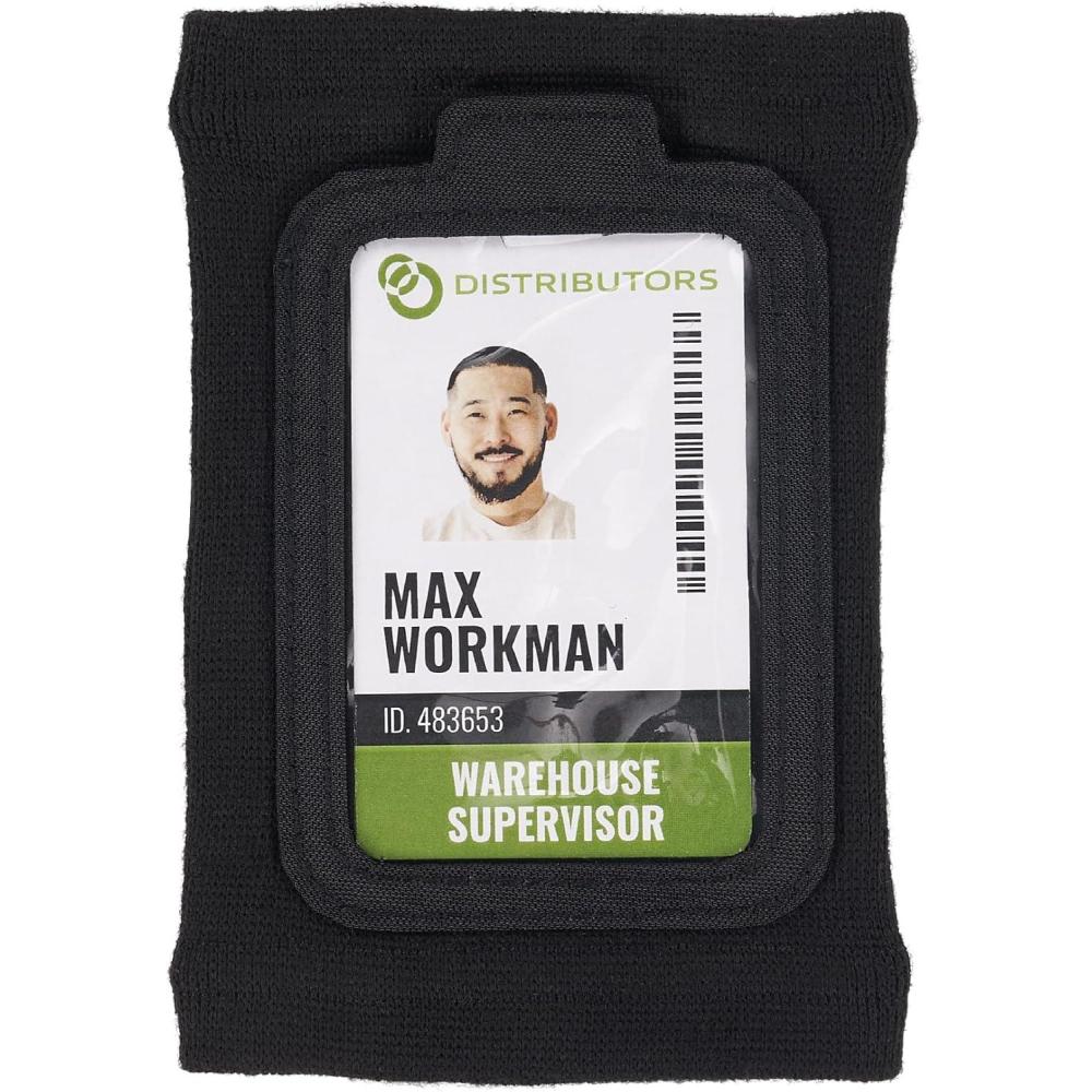 imageErgodyne Squids 3388 Wrist Id Badge Holder Small Storage PocketBlack