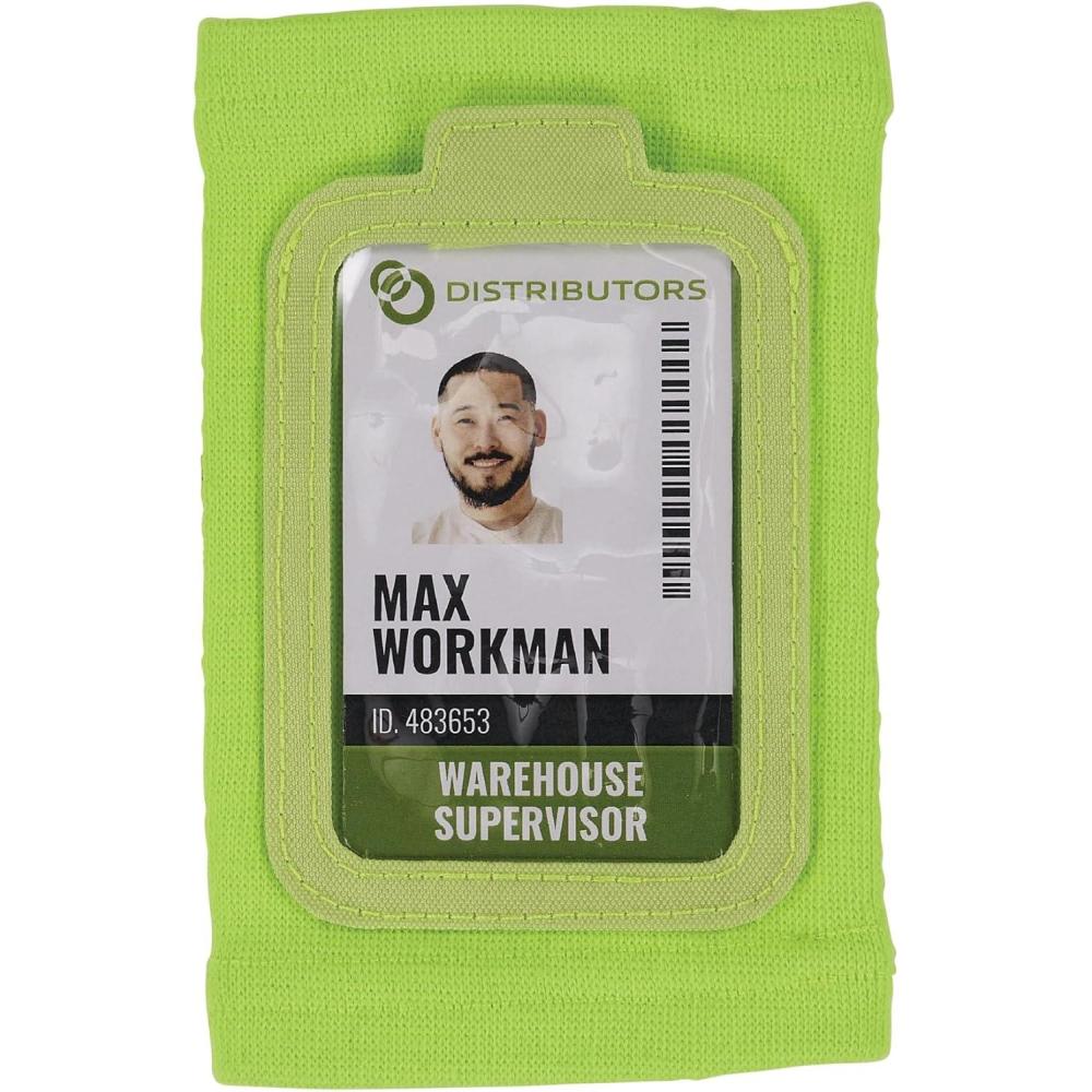 imageErgodyne Squids 3388 Wrist Id Badge Holder Small Storage PocketLime