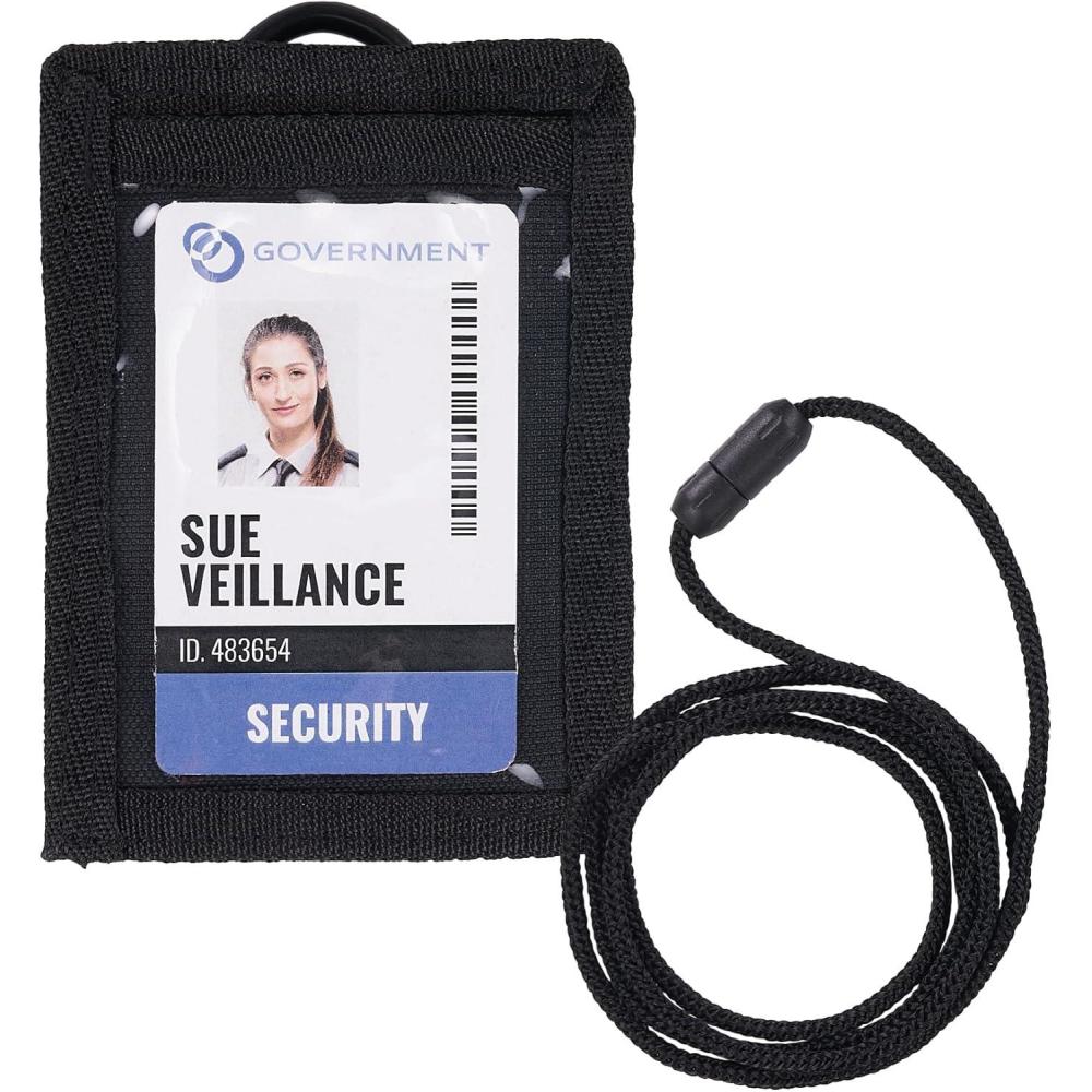 imageErgodyne Squids 3389 Wallet Id Badge Holder with Breakaway Neck Lanyard