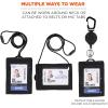 imageErgodyne Squids 3389 Wallet Id Badge Holder with Breakaway Neck Lanyard