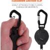 imageErgodyne Squids 3391 Retractable ID Badge Reel with Clip  3701 SelfAdhesive Mounts for Phones Cameras Compatible with Squids 3151 Snap Hook Coil Lanyard