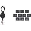 imageErgodyne Squids 3391 Retractable ID Badge Reel with Clip  3701 SelfAdhesive Mounts for Phones Cameras Compatible with Squids 3151 Snap Hook Coil Lanyard