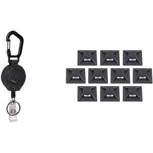 imageErgodyne Squids 3391 Retractable ID Badge Reel with Clip  3701 SelfAdhesive Mounts for Phones Cameras Compatible with Squids 3151 Snap Hook Coil Lanyard