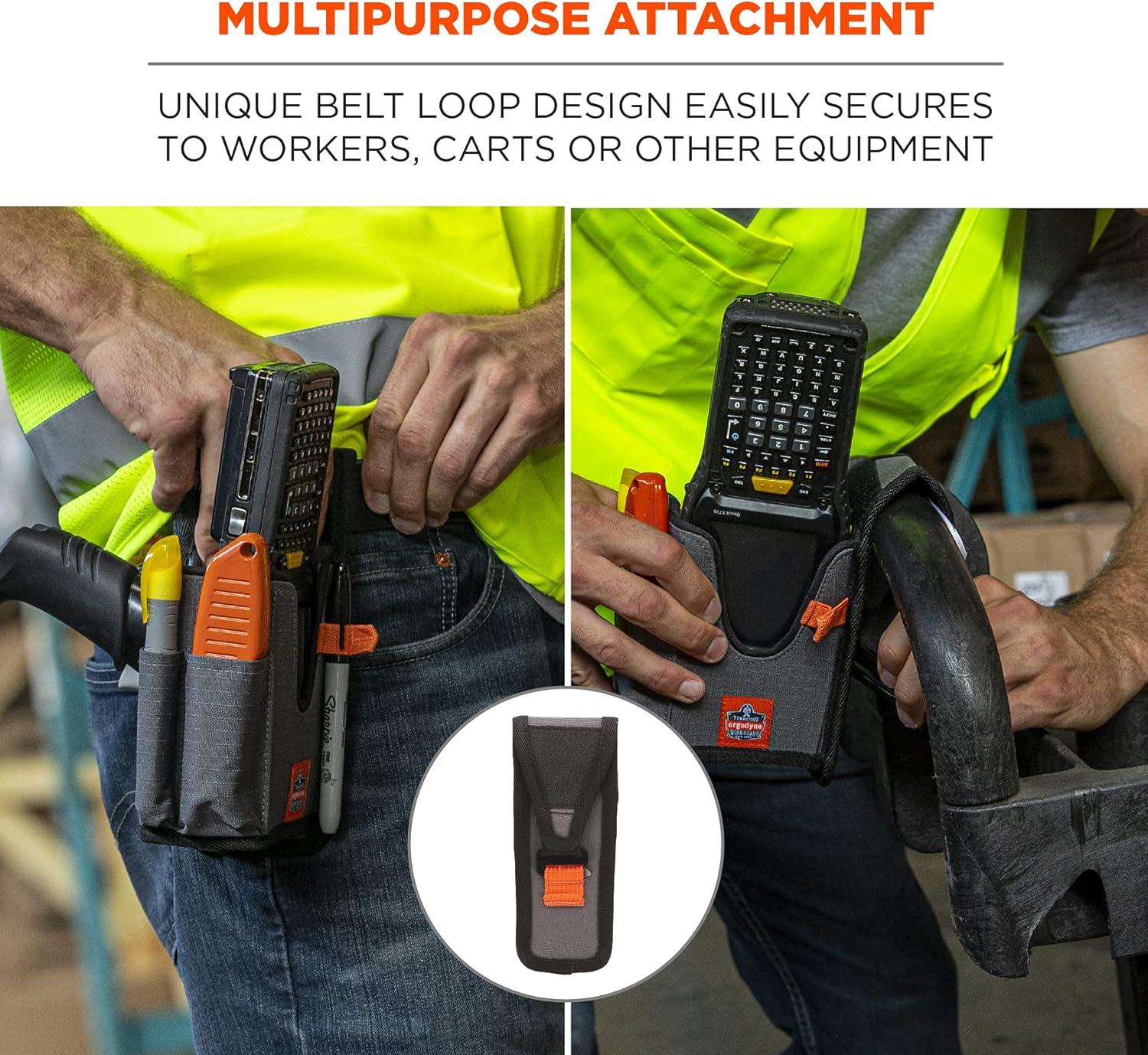 imageErgodyne Squids 5541 Barcode Scanner Holster Pouch for Gun Grip Mobile Computers Holder for Handheld Bar Code Scanners Belt Clip Attachment SmallSmall