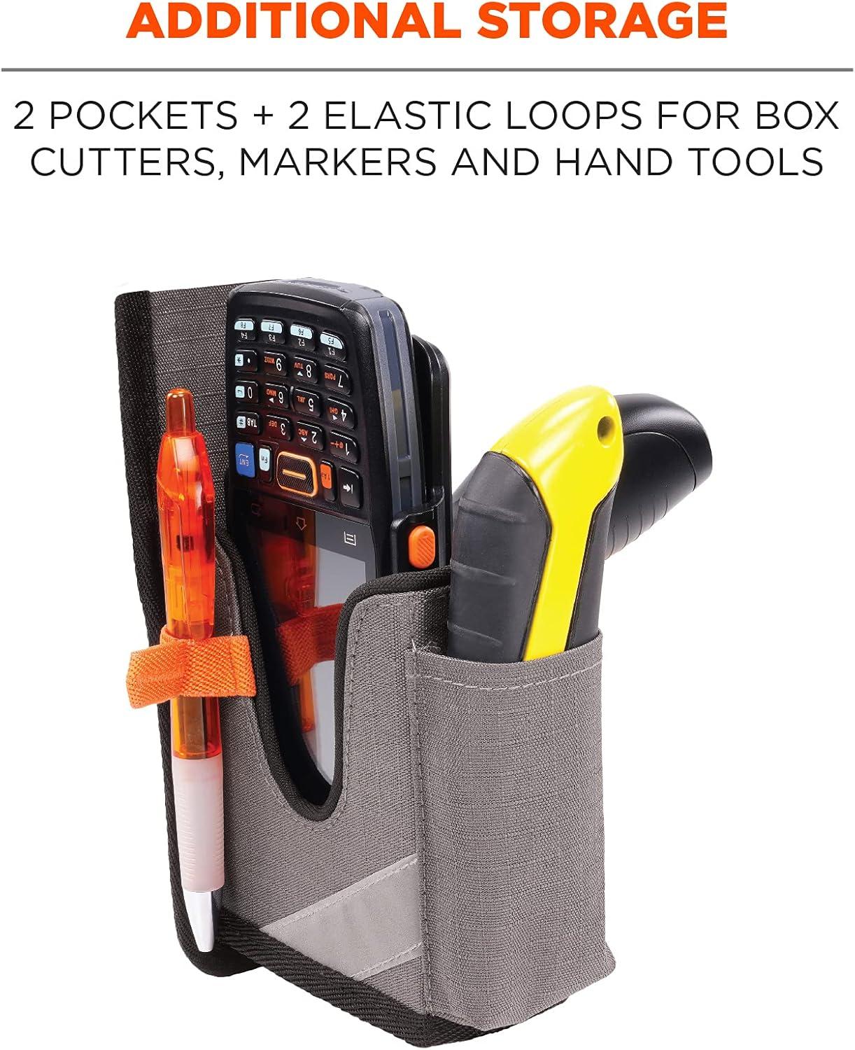 imageErgodyne Squids 5541 Barcode Scanner Holster Pouch for Gun Grip Mobile Computers Holder for Handheld Bar Code Scanners Belt Clip Attachment SmallSmall