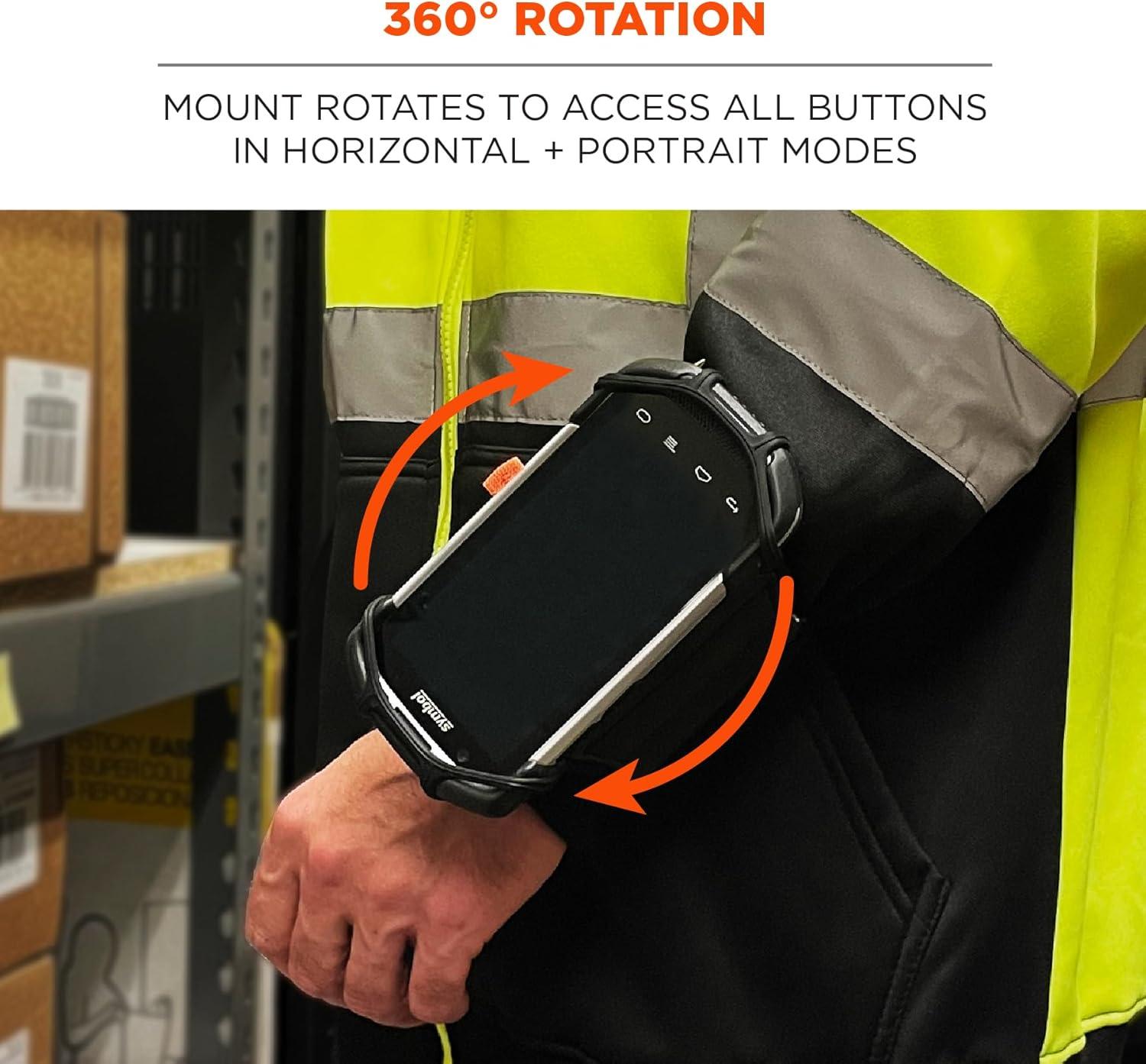 imageErgodyne Squids 5545 Armband Wristband Scanner Mount Adjustable to Fit Phones Scanners Mobile Computers PDAL