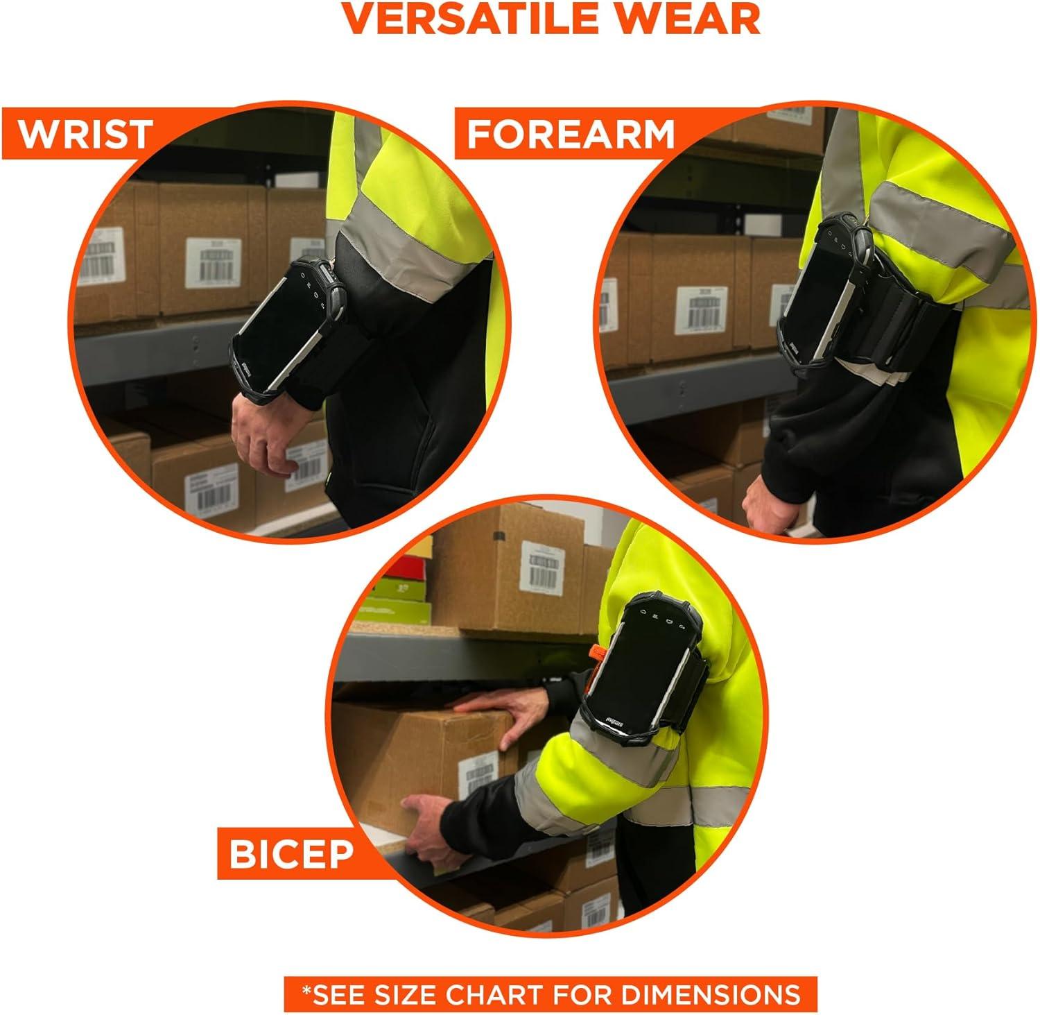 imageErgodyne Squids 5545 Armband Wristband Scanner Mount Adjustable to Fit Phones Scanners Mobile Computers PDAM