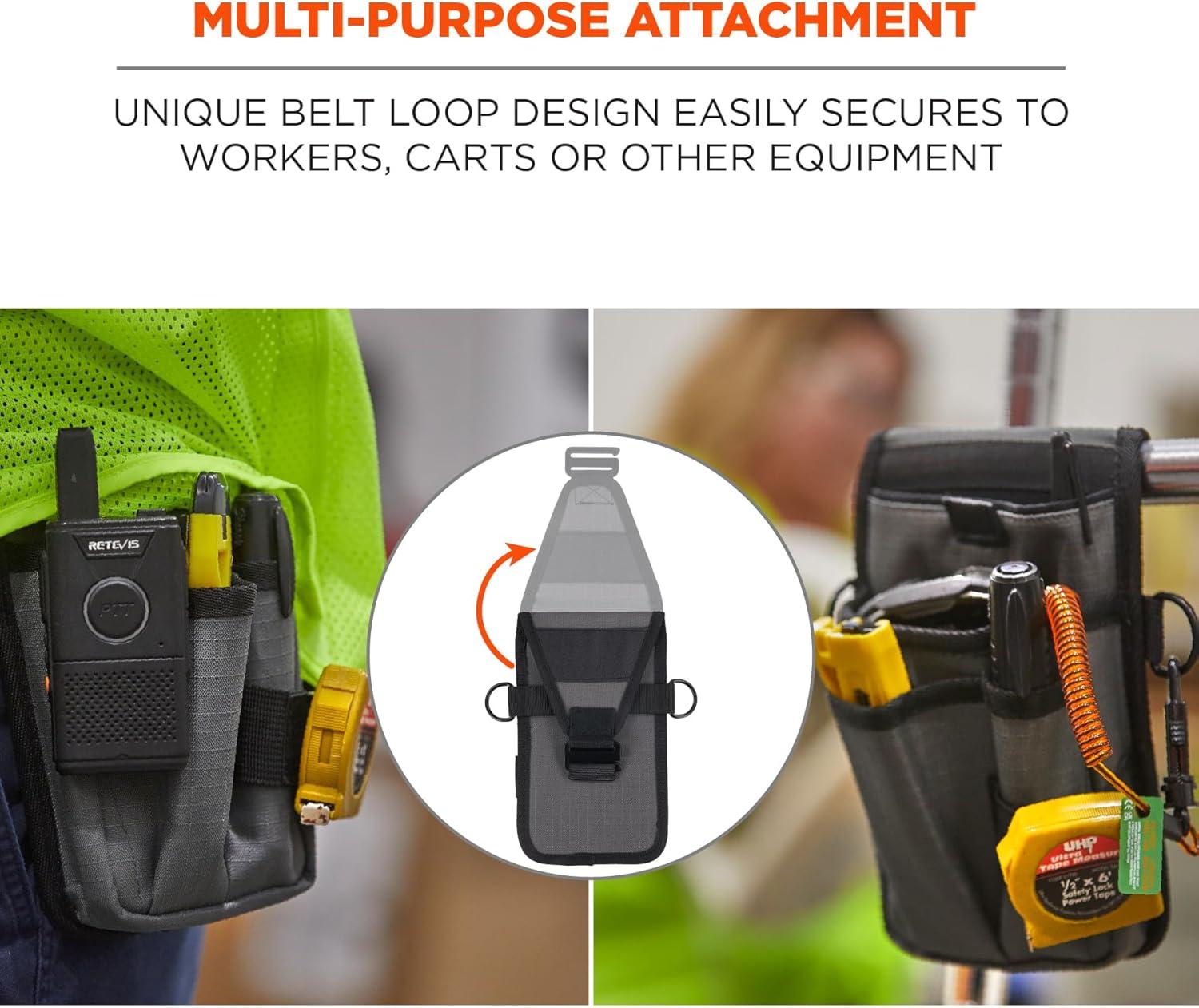 imageErgodyne Squids 5568 Tool Pouch Utility Knife Holster Scanner Device Holder Cell Phone Pocket Belt Loop Attachment