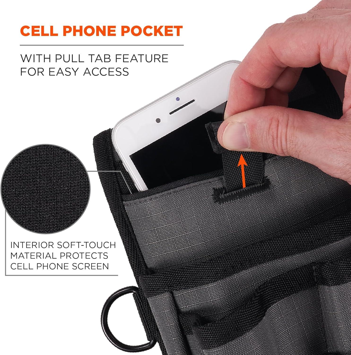 imageErgodyne Squids 5568 Tool Pouch Utility Knife Holster Scanner Device Holder Cell Phone Pocket Belt Loop Attachment