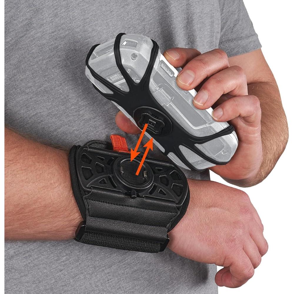 imageErgodyne Squids 5545 Armband Wristband Scanner Mount Adjustable to Fit Phones Scanners Mobile Computers PDAS