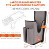imageErgodyne Squids 5541 Barcode Scanner Holster Pouch for Gun Grip Mobile Computers Holder for Handheld Bar Code Scanners Belt Clip Attachment SmallLarge