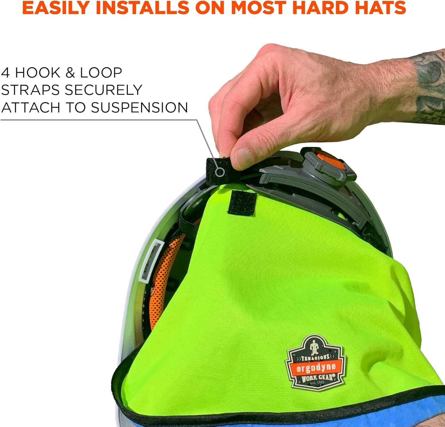 imageErgodyne ChillIts 6670CT Evaporative Cooling Hard Hat Neck ShadeLime