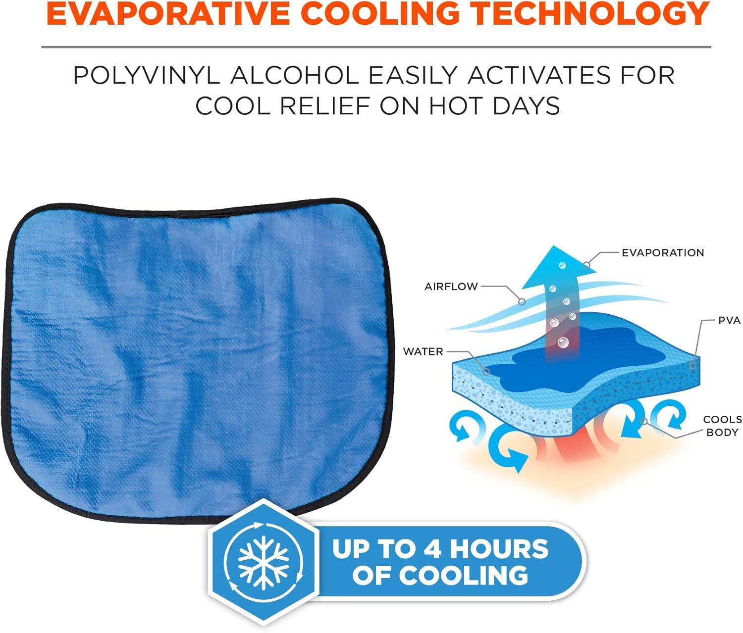 imageErgodyne ChillIts 6670CT Evaporative Cooling Hard Hat Neck ShadeLime