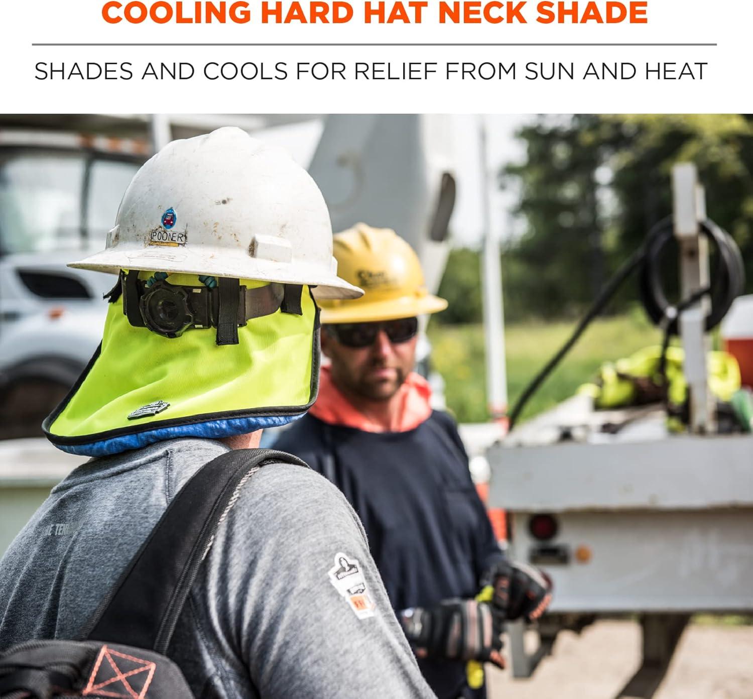 imageErgodyne ChillIts 6670CT Evaporative Cooling Hard Hat Neck ShadeLime