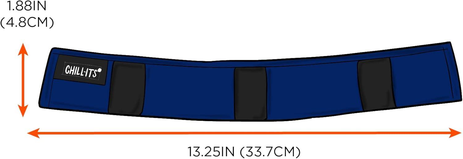 imageErgodyne ChillIts 6716 Evaporative Polymer Cooling Interior Hard Hat Liner Solid Blue One Size1 Count Pack of 2