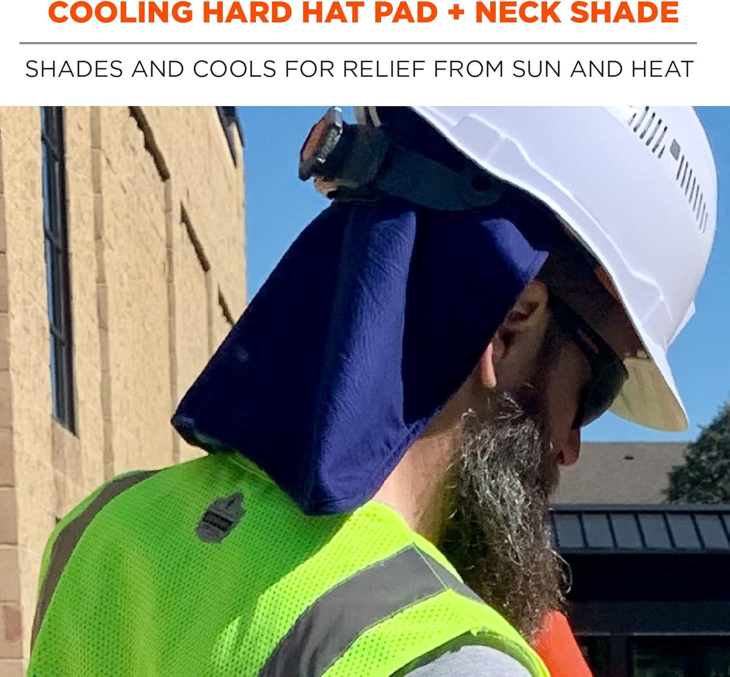 imageErgodyne ChillIts 6716 Evaporative Polymer Cooling Interior Hard Hat Liner Solid Blue One Size1 Count Pack of 2