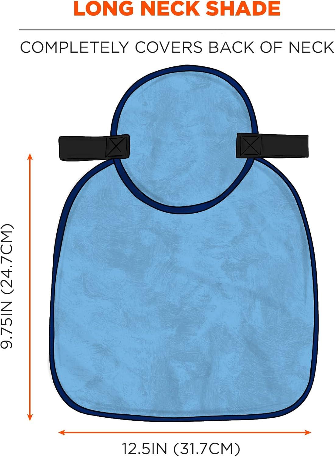 imageErgodyne Hard Hat Neck Shade Evaporative Cooling Blue MediumNeck Shade
