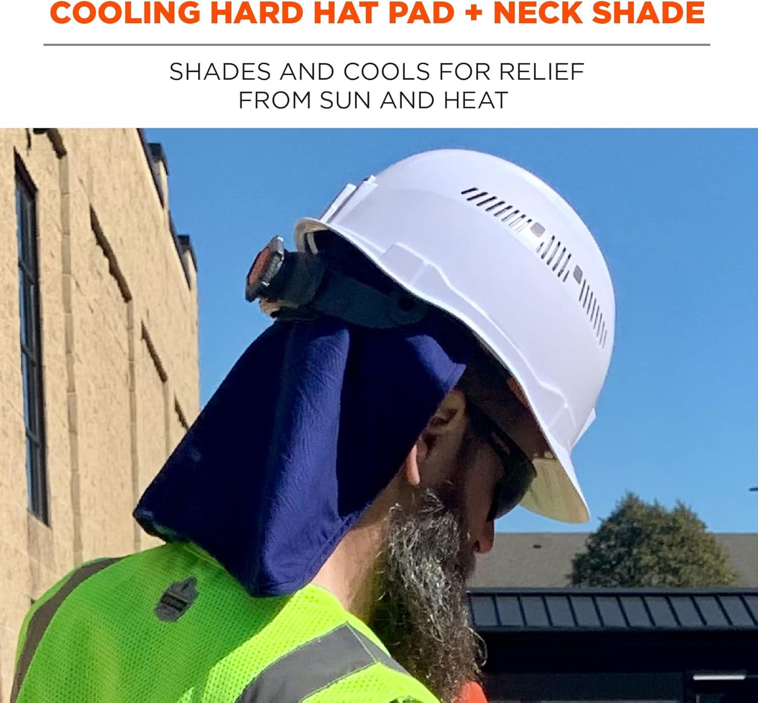 imageErgodyne Hard Hat Neck Shade Evaporative Cooling Blue MediumNeck Shade