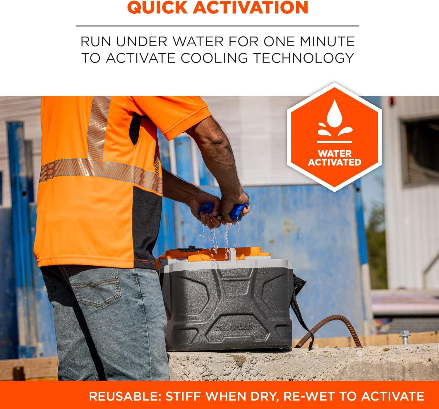 imageHard Hat Pad Evaporative Cooling BluePad