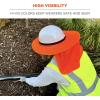 imageErgodyne Chill Its 6661 Universal Hard Hat Brim Sun Shade with Neck Flap Safety Helmet Sun ShieldLime