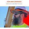 imageErgodyne Chill Its 6661 Universal Hard Hat Brim Sun Shade with Neck Flap Safety Helmet Sun ShieldOrange