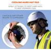 imageErgodyne ChillIts 6716 Evaporative Polymer Cooling Interior Hard Hat Liner Solid Blue One Size1 Count Pack of 2