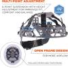 imageErgodyne Skullerz 8969 Class E Full Brim Hard Hat Lightweight Adjustable 6Point Ratchet Suspension HDPE Shell WhiteWhite