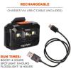 imageErgodyne Skullerz 8987 Rechargeable Headlamp with Adjustable Nylon Headband Strap