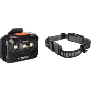 imageErgodyne Skullerz 8987 Rechargeable Headlamp with Adjustable Nylon Headband Strap