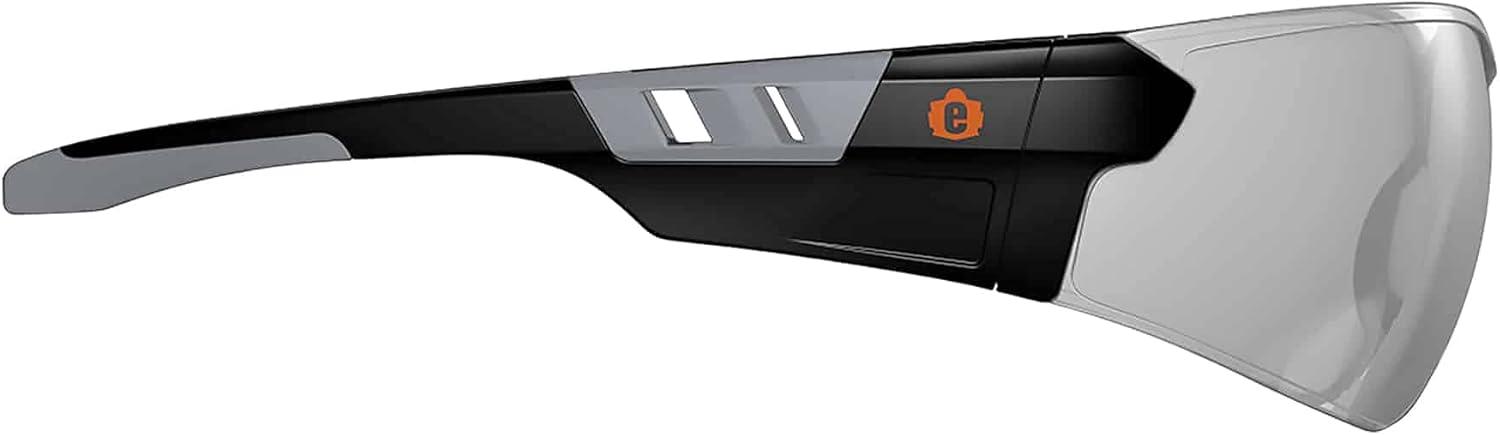 imageErgodyne  59103 Skullerz SAGA Frameless Safety Glasses Anti Fog Clear Lens Matte BlackInOutdoor Lens