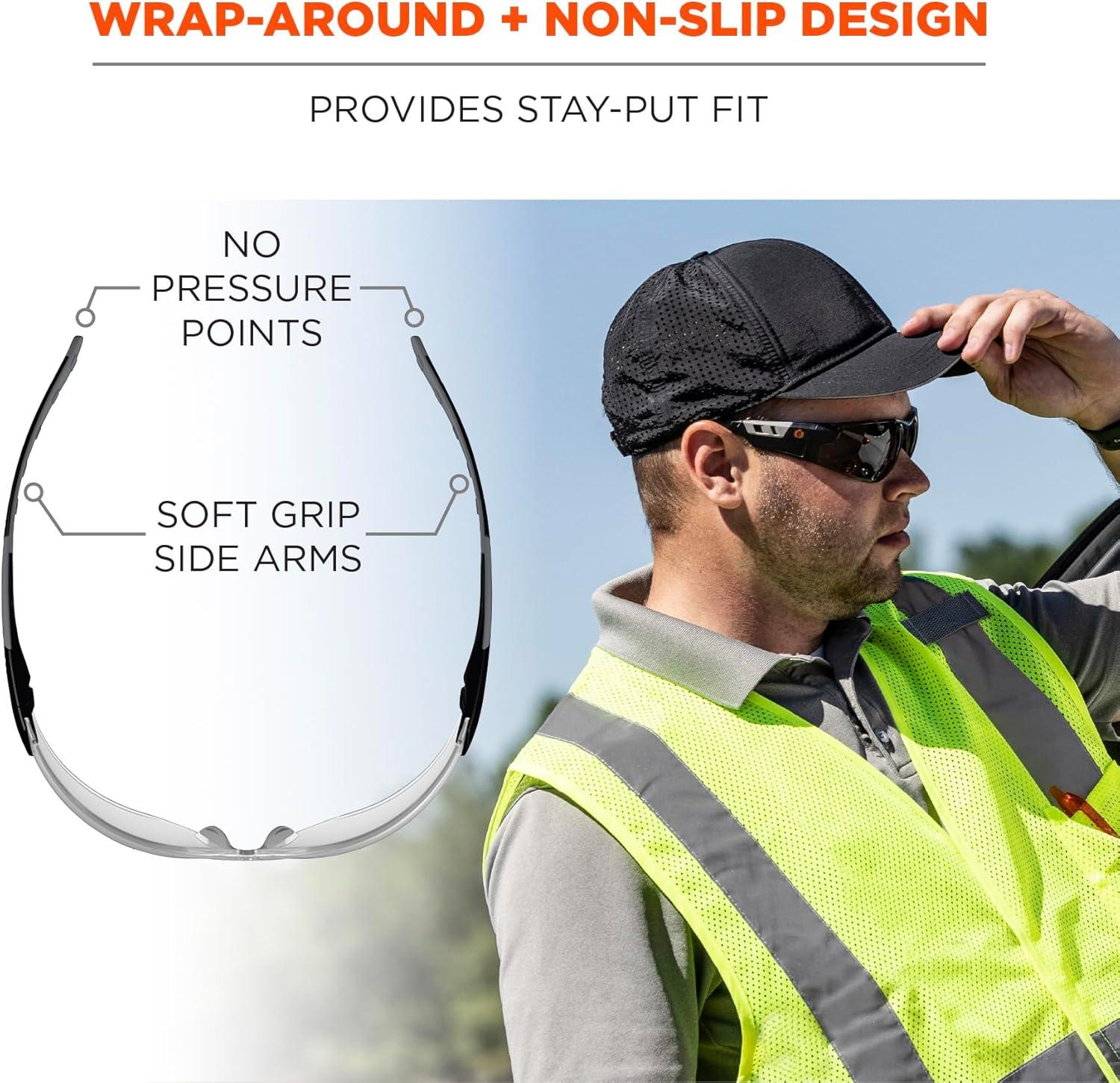 imageErgodyne Skullerz SAGA Frameless Safety GlassesClear Lens