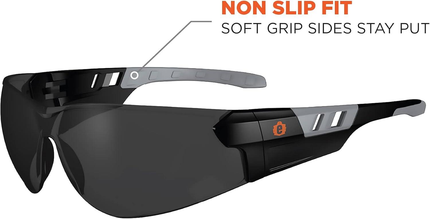 imageErgodyne Skullerz SAGA Frameless Safety Sunglasses Anti Fog Smoke Lens 3Pack
