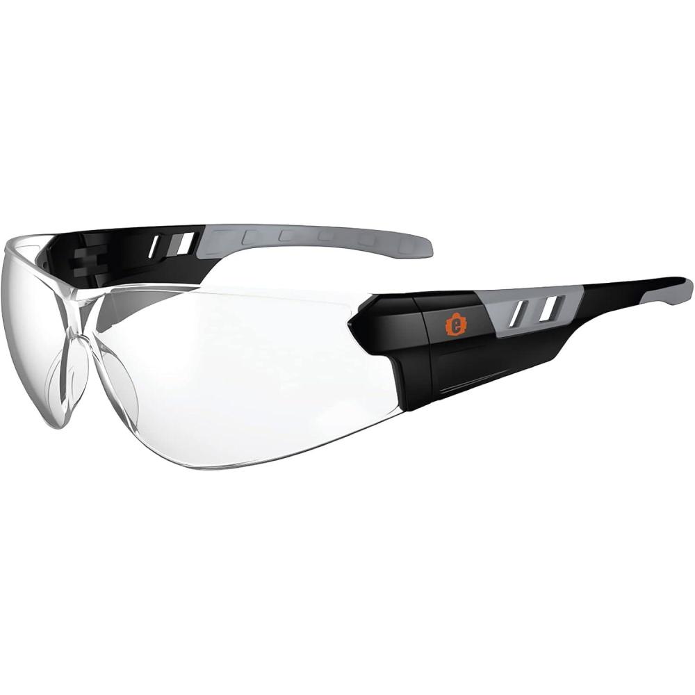 imageErgodyne  59103 Skullerz SAGA Frameless Safety Glasses Anti Fog Clear Lens Matte BlackClear Lens