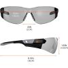 imageErgodyne  59103 Skullerz SAGA Frameless Safety Glasses Anti Fog Clear Lens Matte BlackInOutdoor Lens