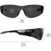 imageErgodyne  59103 Skullerz SAGA Frameless Safety Glasses Anti Fog Clear Lens Matte BlackSmoke Lens
