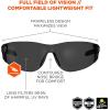 imageErgodyne  59103 Skullerz SAGA Frameless Safety Glasses Anti Fog Clear Lens Matte BlackSmoke Lens