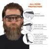 imageErgodyne Skullerz OSMIN OTG Safety Glasses Anti Fog Over the Glasses Anti Scratch Protective EyewearClear Lens
