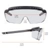 imageErgodyne Skullerz OSMIN OTG Safety Glasses Anti Fog Over the Glasses Anti Scratch Protective EyewearClear Lens