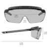 imageErgodyne Skullerz OSMIN OTG Safety Glasses Anti Fog Over the Glasses Anti Scratch Protective EyewearInOutdoor Lens