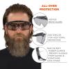 imageErgodyne Skullerz OSMIN OTG Safety Glasses Anti Fog Over the Glasses Anti Scratch Protective EyewearInOutdoor Lens
