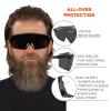 imageErgodyne Skullerz OSMIN OTG Safety Glasses Anti Fog Over the Glasses Anti Scratch Protective EyewearSmoke Lens