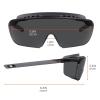 imageErgodyne Skullerz OSMIN OTG Safety Glasses Anti Fog Over the Glasses Anti Scratch Protective EyewearSmoke Lens