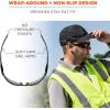 imageErgodyne Skullerz SAGA Anti Scratch Safety Glasses AntiFog ANSI z871InOutdoor Lens