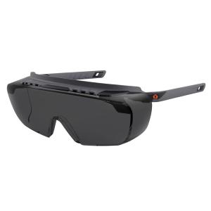 imageErgodyne Skullerz OSMIN OTG Safety Glasses Anti Fog Over the Glasses Anti Scratch Protective EyewearSmoke Lens