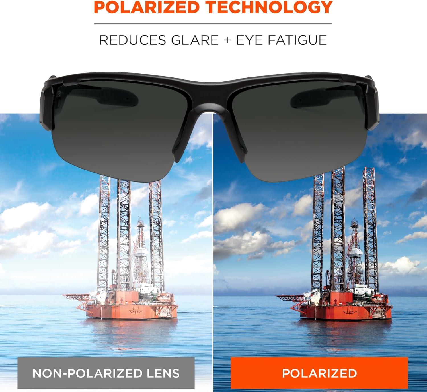 imageErgodyne Skullerz DAGR Polarized Safety SunglassesSmoke Lens