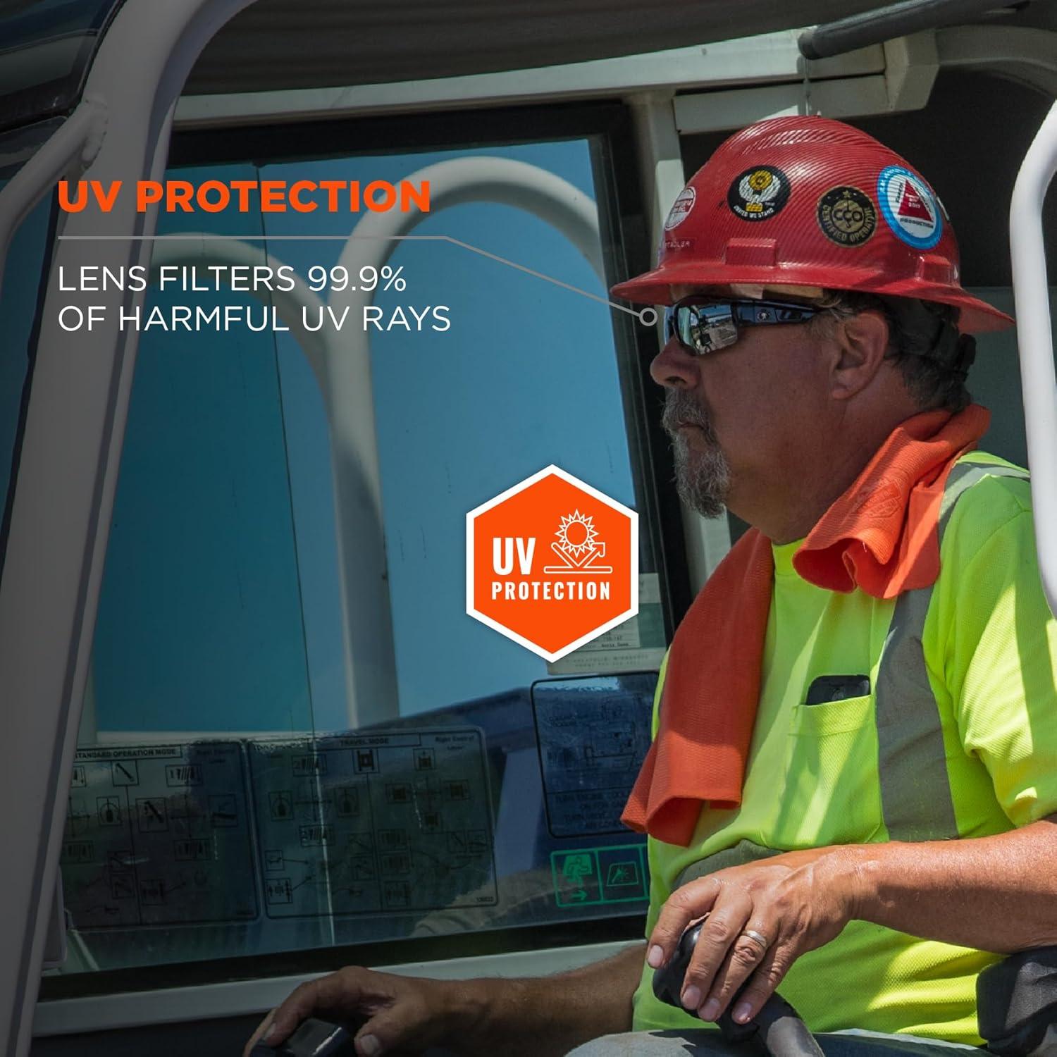 imageErgodyne Skullerz DAGR Safety GlassesBlack Frame  Silver Mirror Lens